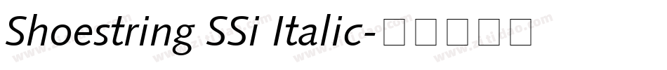 Shoestring SSi Italic字体转换